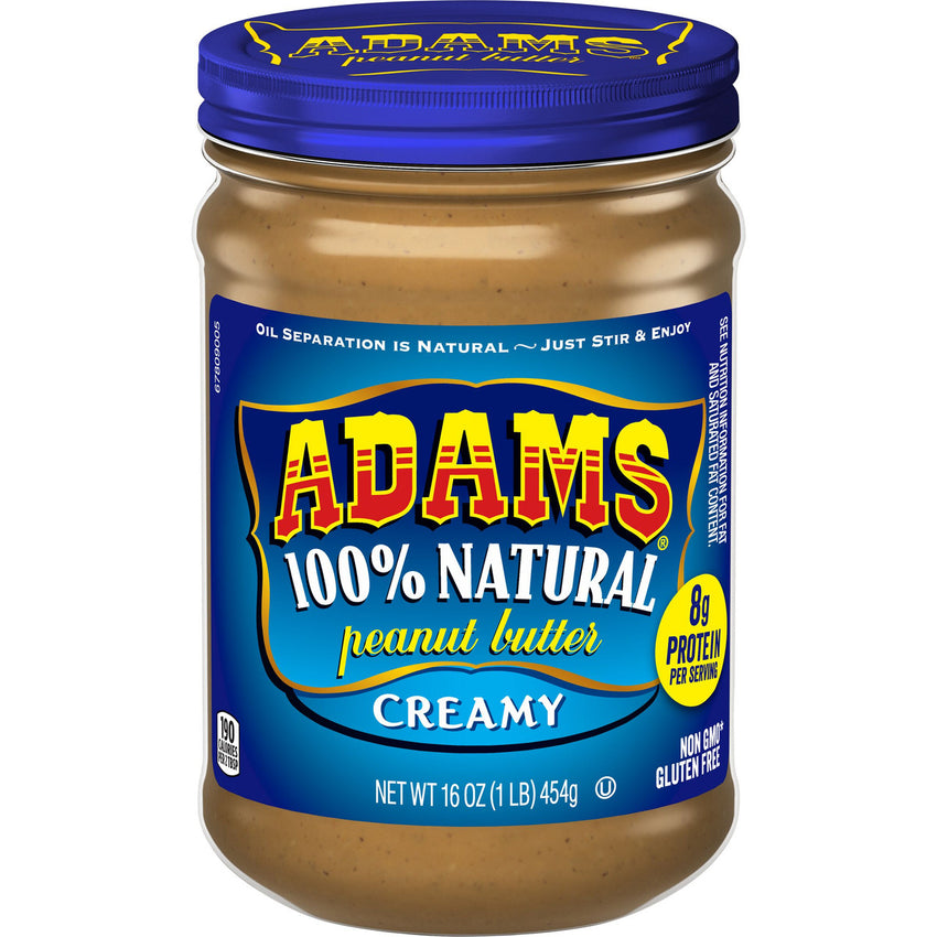 ADAMS CRMY NAURAL PB ( 12 X 16 OZ   )