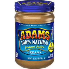 ADAMS CRMY NAURAL PB ( 12 X 16 OZ   )