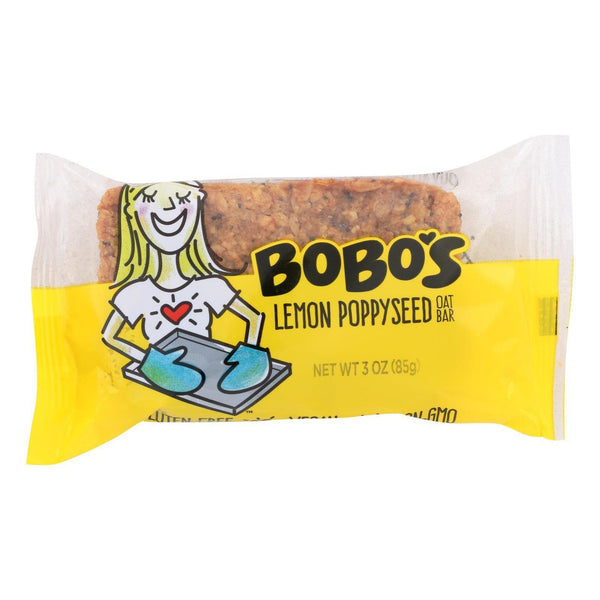 Bobo's Oat Bars Gluten Free All Natural Bar Lemon Poppyseed (12x3Oz)
