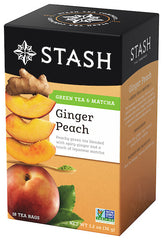 Stash Tea Ginger Peach Green Tea (6x18 Bag)