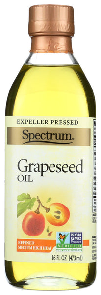 Spectrum Naturals Refined Grapeseed Oil (12x16 Oz)