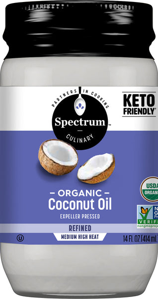Spectrum Naturals Refined Coconut Oil (12x14 Oz)