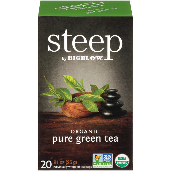 Bigelow Steep Organic Pure Green Tea  (6x20 BAG )