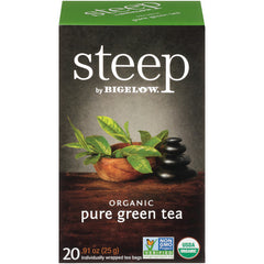 Bigelow Steep Organic Pure Green Tea  (6x20 BAG )