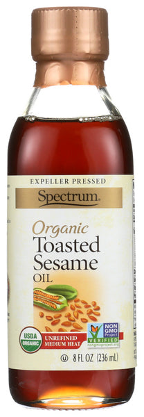 Spectrum Naturals Unrefined Toasted Sesame Oil (6x8 Oz)