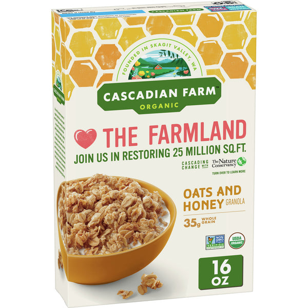 Cascadian Farm Oats & Honey Granola (6x16OZ )