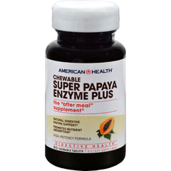 American Health Super Papaya Enzyme Plus (1x90 TAB)