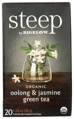 Bigelow Steep Organic Oolong & Jasmine Green Tea (6x20 BAG )